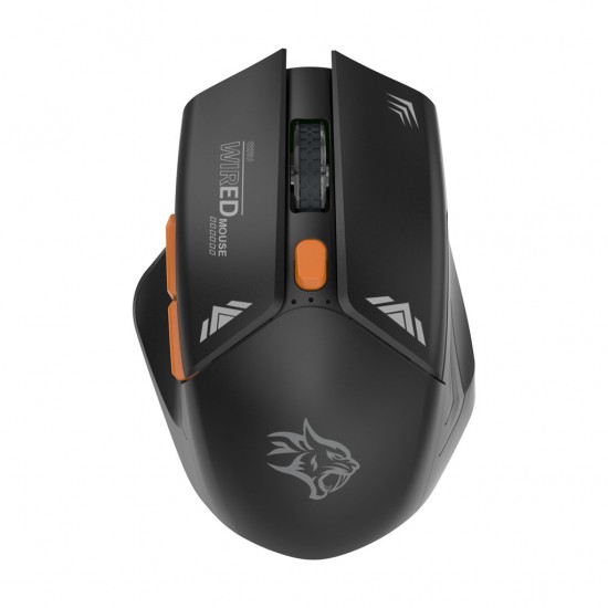 Porodo Gaming Wireless Mouse Gaming Design (1600DPI, Black)